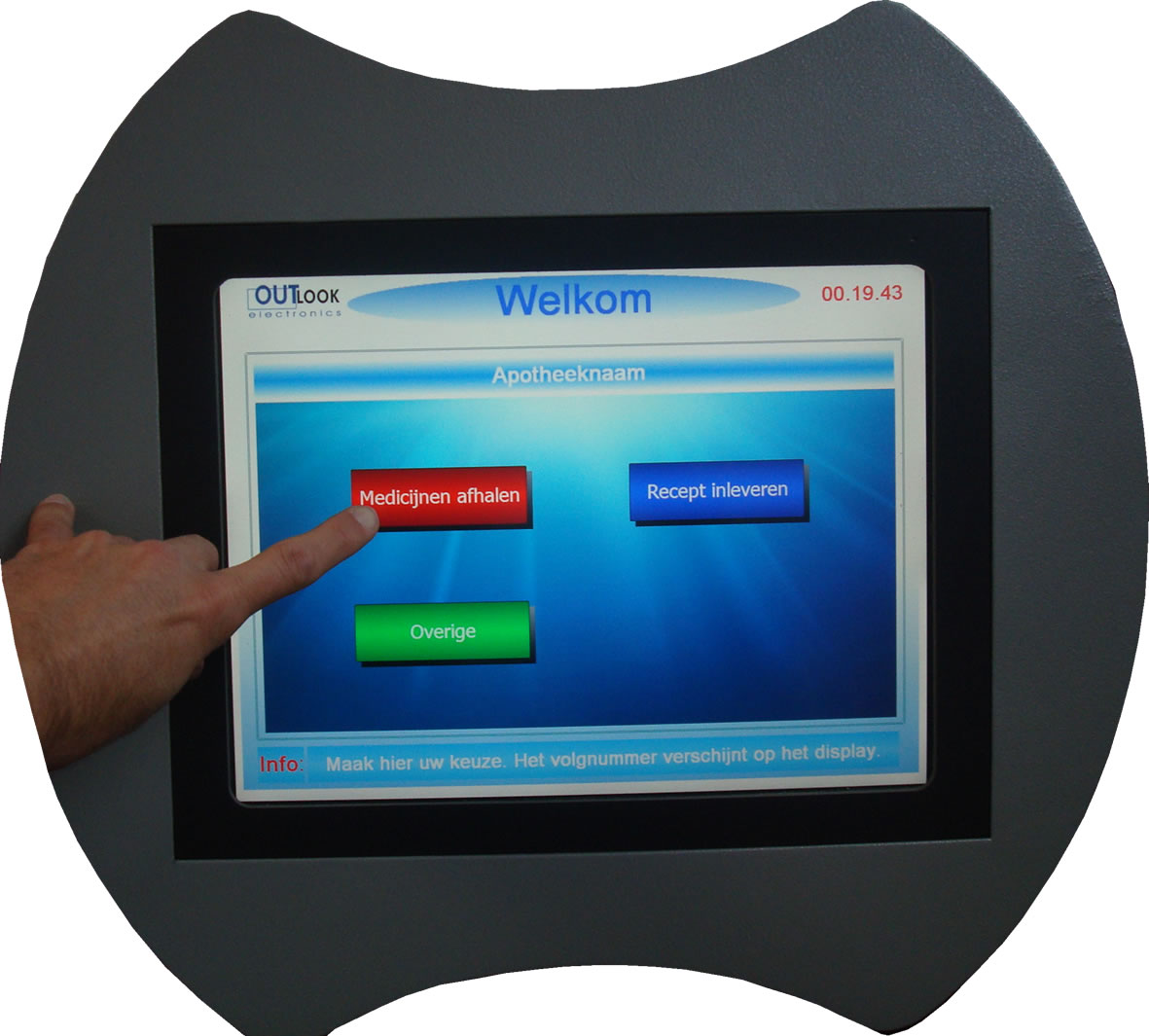 stylo touch front uitgeknipt